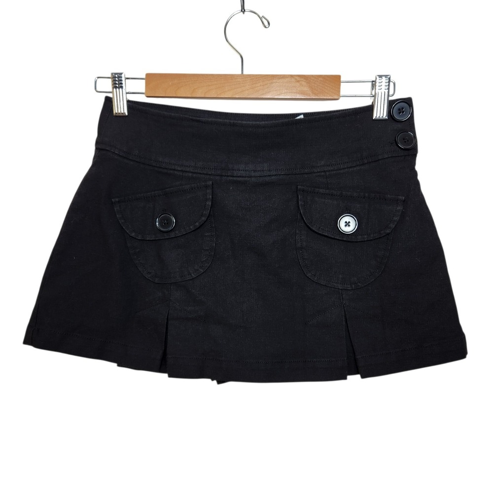 New‎ Urban Outfitters Size Small Ultra Mini Pleated Skirt Shorts Black Goth Alt
